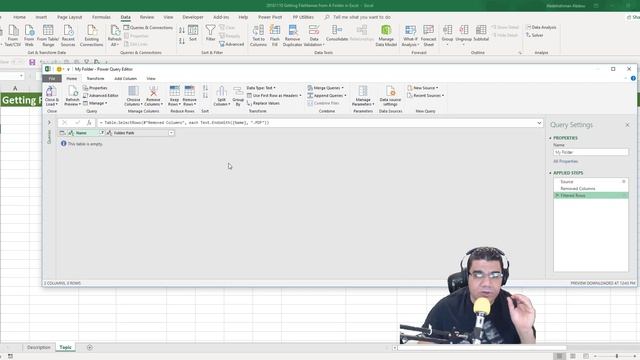 Power Query Excel 2016 Tutorial | Get list of File Names from a folder смотреть онлайн