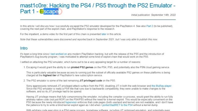 Webkit Exploit PS4 10.01 и 6.50 на PS5. Hen на 8.хх и 9.00 без флешки. Новая уязвимость. смотреть онлайн