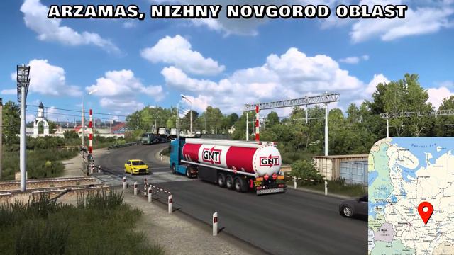 Dog Crosses Road - Russia DLC || Heart of Russia DLC vs Real Life Comparison | New ETS2 Map DLC смотреть онлайн