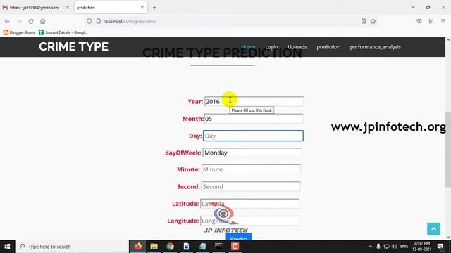 Crime Type and Occurrence Prediction Using Machine Learning Algorithm | Python Final Year Project смотреть онлайн