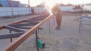 Большая ферма для навеса/ как сварить большую ферму