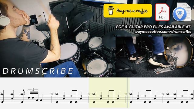 Holiday - Green Day | Drum SCORE Sheet Music Play-Along | DRUMSCRIBE смотреть онлайн