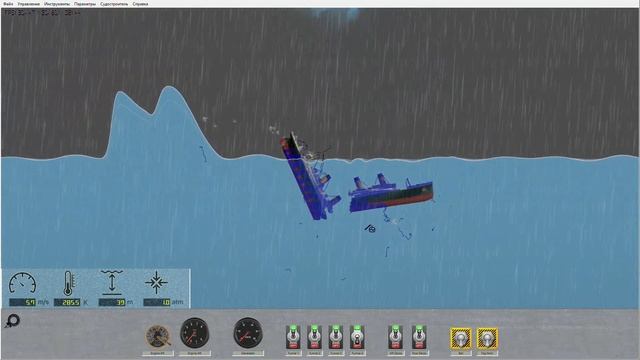 Floating Sandbox ! Сдвоенная чудовищная волна отправила на дно... смотреть онлайн
