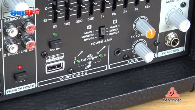 รีวิว...BEHRINGER PMP-2000D เพาเวอร์มิกเซอร์ 14 ชาแนล คลาส D 2000