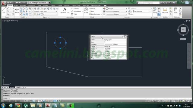 AutoCAD Básico - 082 - Ligando e desligando as Quick Properties смотреть онлайн