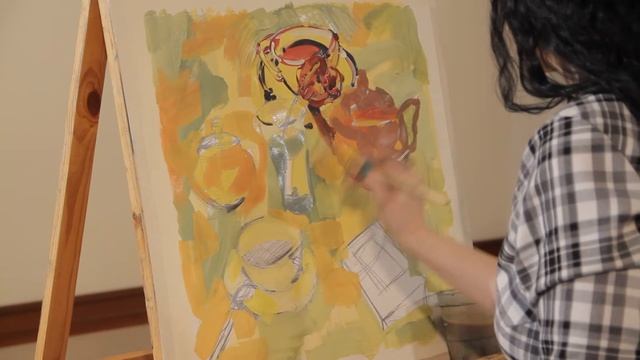 Уроки рисования. Стилизованный натюрморт (18.03.2016)