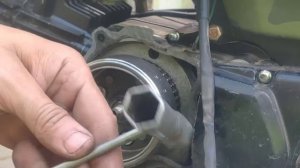 лёгкий способ снять магнето мопеда ? Альфа без съёмника
