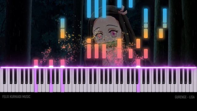 Gurenge [Piano] - Demon Slayer OP 1 / LiSA + SHEET MUSIC смотреть онлайн