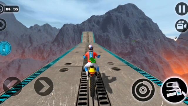 Impossible Motor Bike Gameplay – 3D Motorcycle Racing Games #42 – Motorcycle Simulator Pro смотреть онлайн