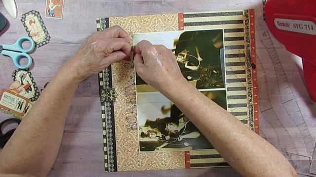 #30dscbl13 Day 26 - Roaring 20's - Scrapbook Process Video 30 days of Sketches смотреть онлайн