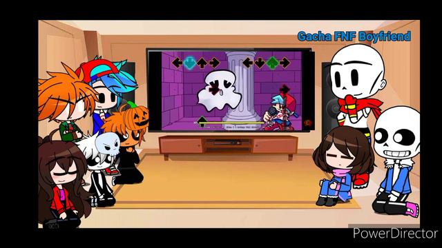 FNF and Undertale react to // FNF Undertale 2.0 // Gacha Club / смотреть онлайн