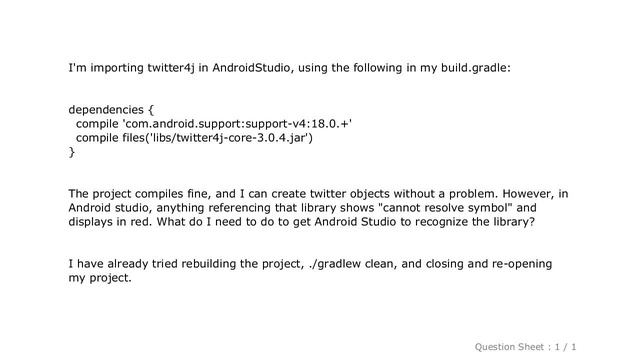 Android : Android Studio says "cannot resolve symbol" but project compiles смотреть онлайн