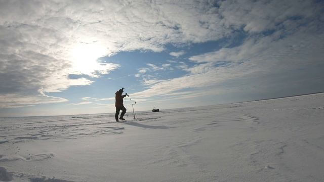 Зимняя рыбалка в глухозимье 20.02.2021 озеро Ильмень. смотреть онлайн