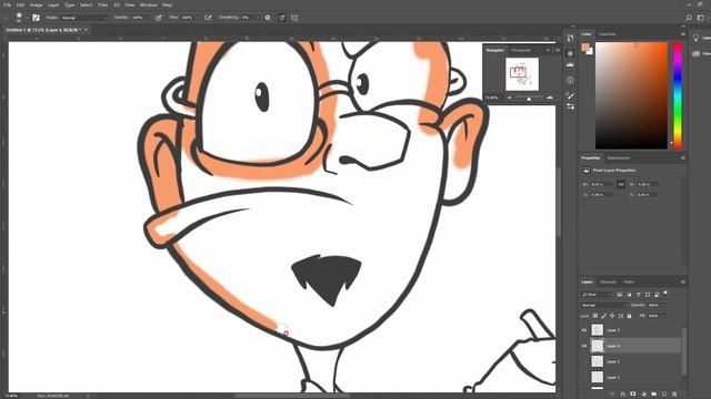 Crazy diligent designer || Photoshop sketch to color || speed art tutorial смотреть онлайн