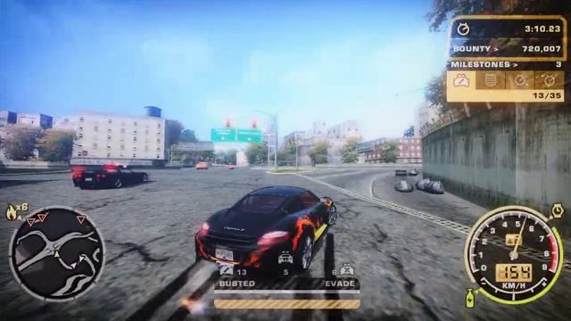 Need For Speed Most Wanted Final Pursuit on Porsche Cayman S смотреть онлайн