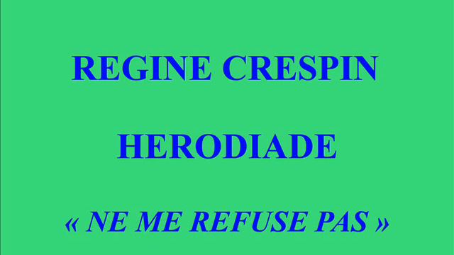 Rita Gorr Hérodiade Ne me refuse pas La Voix de son Maitre ASDF 793 enregistré en 1963 смотреть онлайн