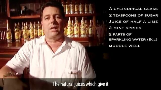 Learn to make a Havana Club Mojito the La Bodeguita way смотреть онлайн