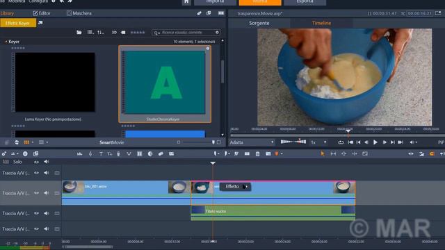 Blue screen - Green screen Chroma Key con Pinnacle Studio 23 Ultimate смотреть онлайн