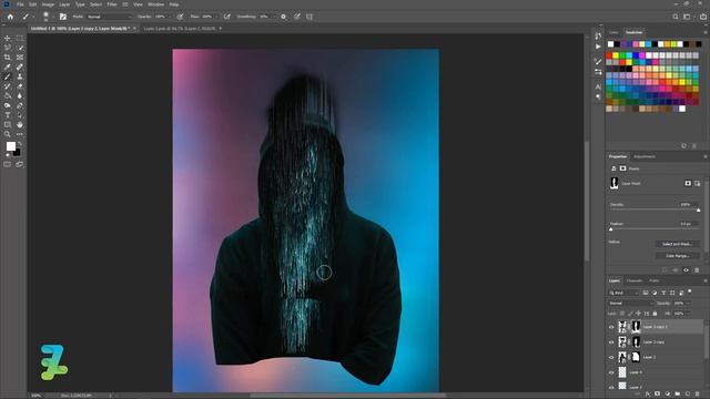Pixel Sorting Effect Style ala Magdiellop - Tutorial Photoshop 2020 смотреть онлайн