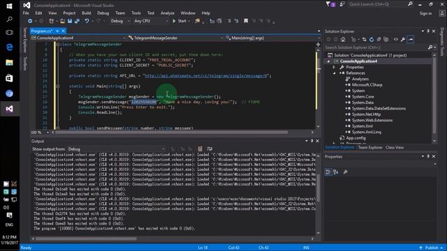 How to send Telegram messages in C# (Outdated) смотреть онлайн