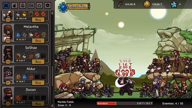 Clicker Guild Live Play Through #004 [Marble Fields] смотреть онлайн