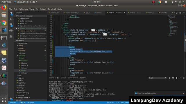 React Dashboard Ant Design - 08 Membuat Navigasi Dinamis Part 2 смотреть онлайн