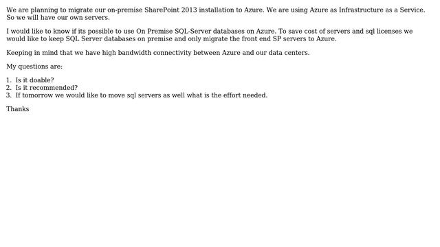 Sharepoint: SharePoint 2013 on Azure with On-Premise SQL Server смотреть онлайн