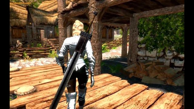 Skyrim Riverwood morning walk 2K 60FPS смотреть онлайн