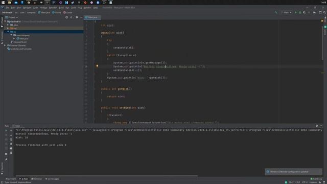 Polski Kurs JAVA. Odcinek 16 - Wyjątki, try-catch смотреть онлайн