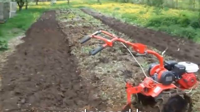 Вспашка мотоблоком 