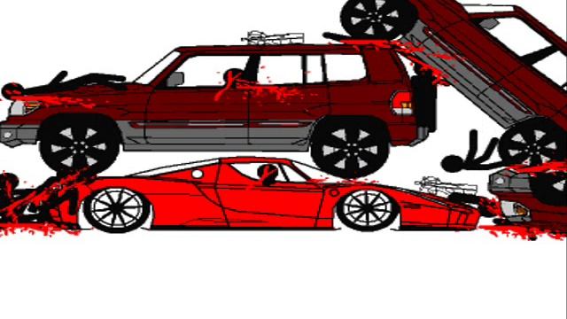 Stickman Raining Cars.. смотреть онлайн