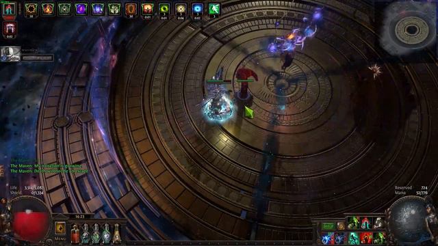 POE 3.19 - Lightning Strike Mahuxoti Build Super Broken Uber Boss