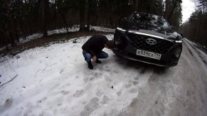 Hyundai SANTA FE 2020. На ДИЗЕЛЕ по лесу.