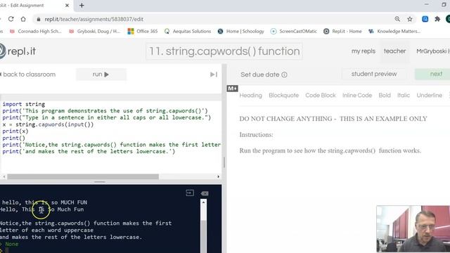11 - string capwords function смотреть онлайн