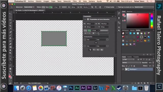 Photoshop Desde Cero # 19 - Herramienta Rectangulo (Adobe Photoshop CC) смотреть онлайн