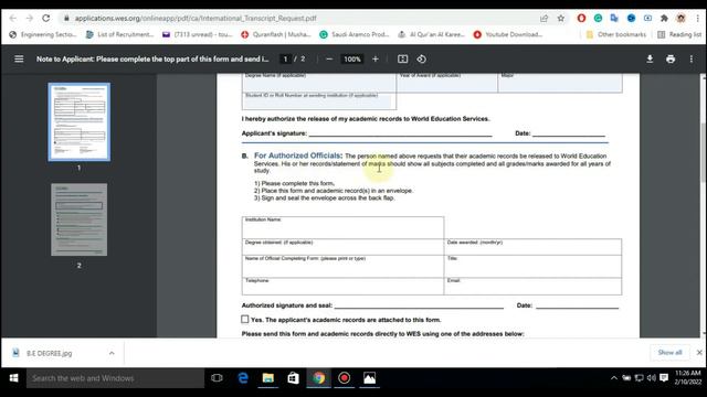 WES(World Education Service)2022 Completed Procedure. Education Credential Assessment VTU Universit смотреть онлайн