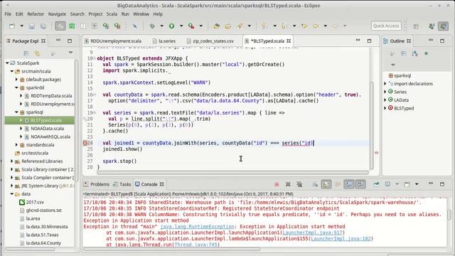 Spark SQL: Typed Datasets Part 4 (using Scala) смотреть онлайн