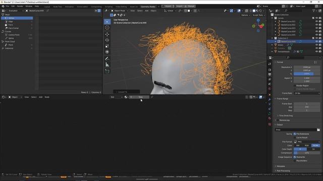 Grooming a beautiful curly hair in Blender (Luwizart) смотреть онлайн