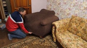 Еврочехол Турция  Как одевать чехол на кресло