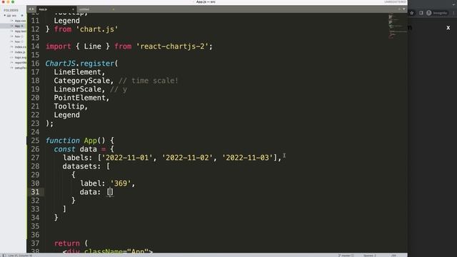 How to Create Time Scale in Line Chart with React Chart JS смотреть онлайн