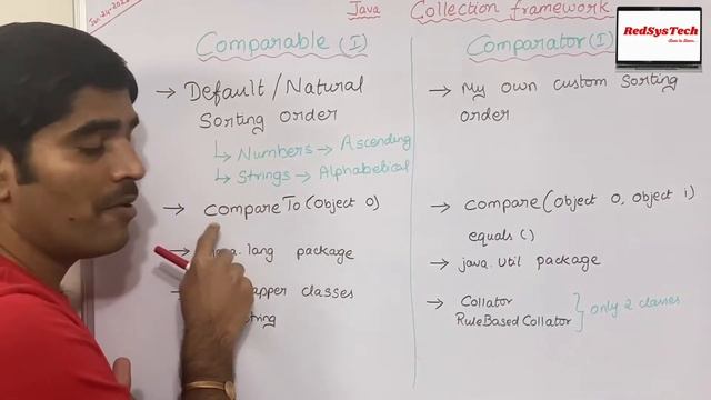 # 116 Java : Comparable vs Comparator | Comparable vs Comparator in Java | Java | RedSysTech | java смотреть онлайн