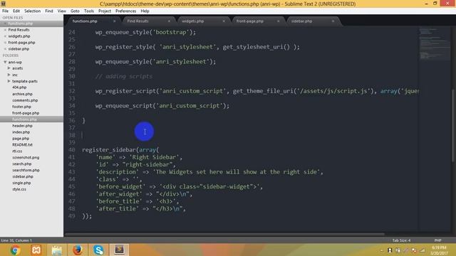 WordPress: Custom Widget Development ( Part 1 - Sidebar Register ) смотреть онлайн
