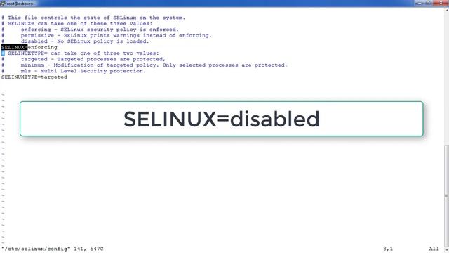How to disable SELinux смотреть онлайн