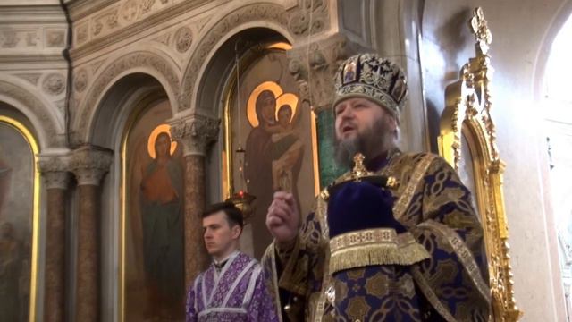 Проповедь архиепископа Евлогия в Неделю Крестопоклонную 11.03.2018 смотреть онлайн