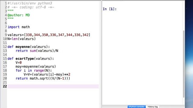 Moyenne et Incertitude-type avec Python смотреть онлайн