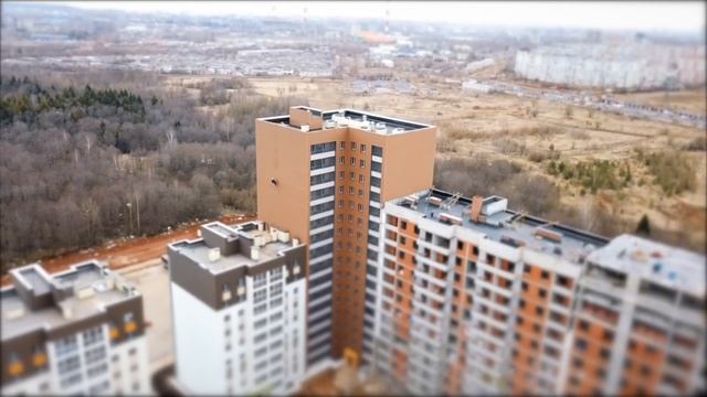 Аэросъёмка — ход строительства ЖК «Метроград», г. Киров, апрель | Федеральный застройщик "Железно" смотреть онлайн