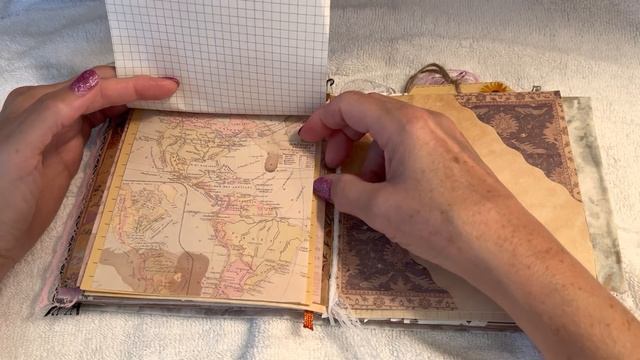 ASMR/Tingly & Trigger Filled Look Through Junk Journal Love Story !
