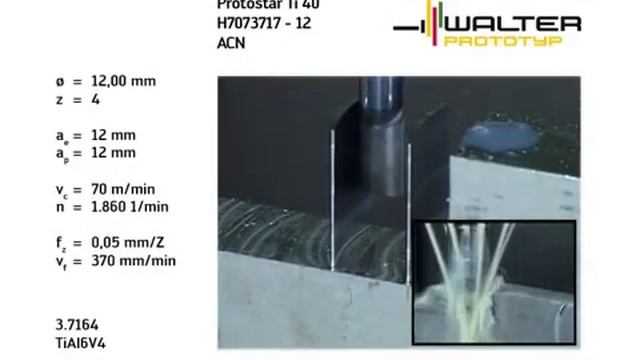 Фрезерование титана фрезой Protostar Ti смотреть онлайн