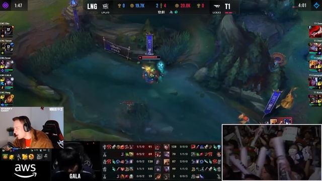 FAKER ПРОТИВ ВСЕГО КИТАЯ В ПЛЕЙ-ОФФ WORLDS | T1 VS LNG | WORLDS 23 смотреть онлайн