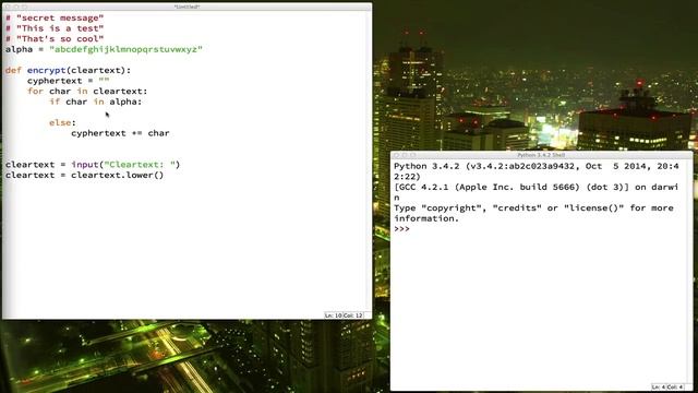 Learning to Code with Python: Lesson 1.10 - Secret Codes смотреть онлайн